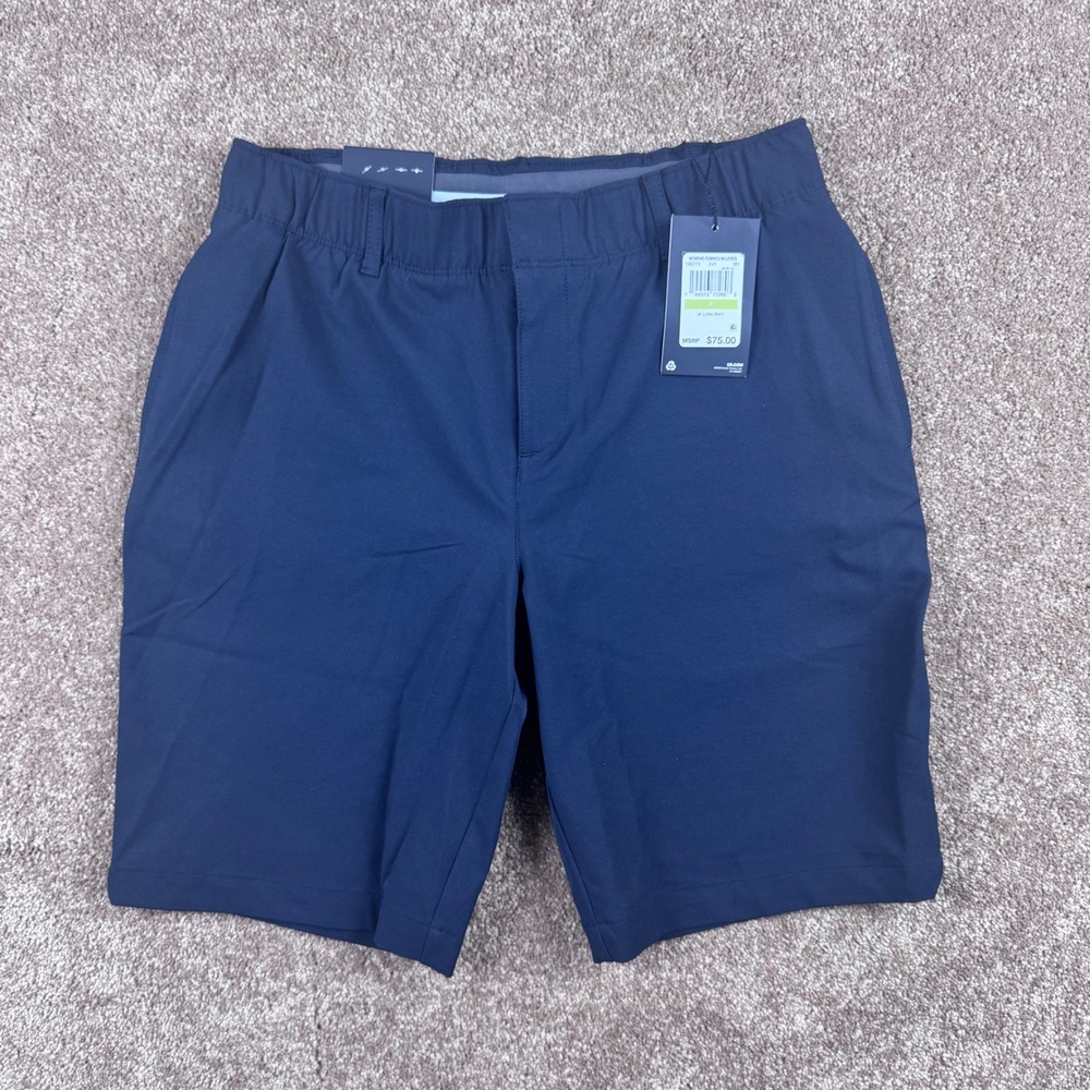 Under Armour UA Links Golf Shorts Womens 4 Black 9 Inch Inseam 1362774 NEW